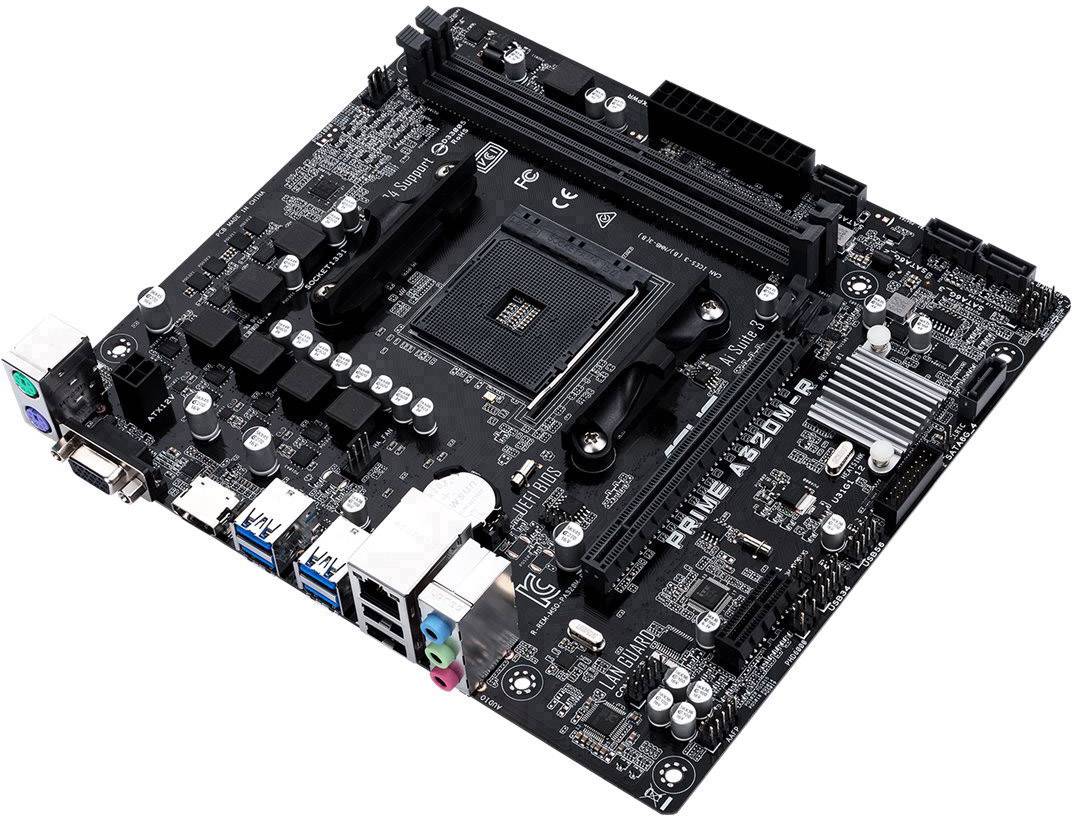 Asus Prime A320m R Bulk Motherboard Pc Base Amd Am4 Form Factor