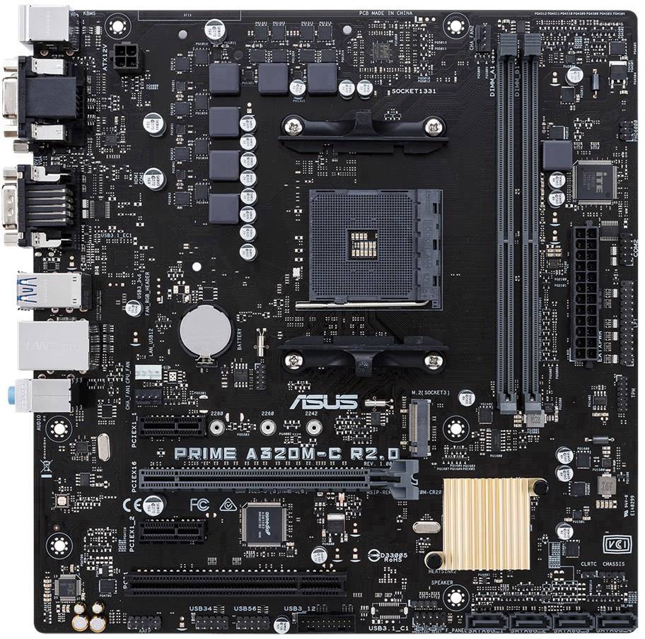 Asus PRIME A320M-C R2.0 Motherboard PC 