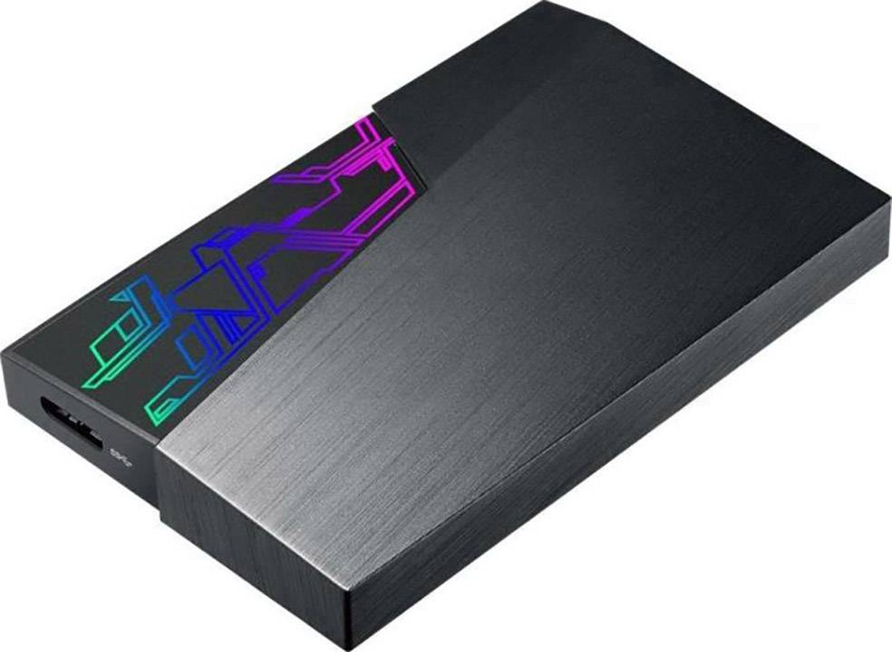 Asus FX Gaming AURA Sync RGB 2 TB 2.5" external hard drive USB A (USB 3.2 1st gen) Black 90DD02F0-B89010-2
