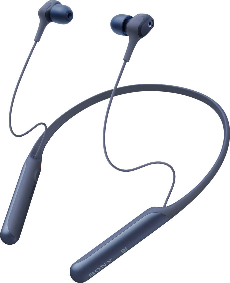 Sony WI-C600N headphones Bluetooth® Blue Noise cancell | Conrad.com