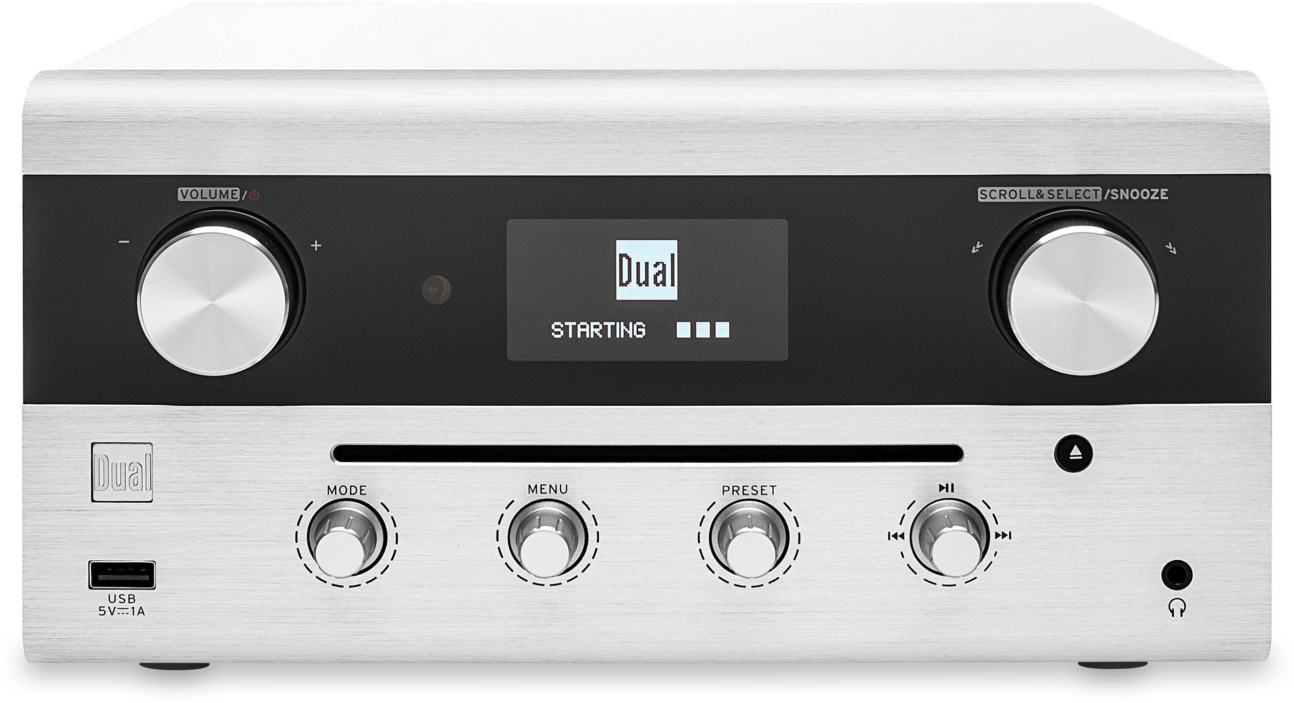 Dual CR 900 Phantom Internet radio CD player DAB+, FM AUX, Bluetooth, CD, DLNA, NFC, USB, Wi-Fi, Internet radio DLNA-compatible, Spotify White