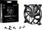'Be quiet! Shadow Wings 2' 140mm fan with quiet cooling blades, cables and screws depicted, next to packaging with product specifications.