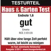 'Test verdict from Haus & Garten Test: Final score 1.6, good. Emerio RCE-110118. Stays warm for a long time, easy to clean. Issue 5/2017.'