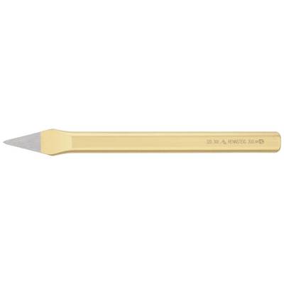 Chisel with a pointed, diamond-like tip and gold-coloured handle. The handle is marked with the inscription 'ROCKO 100-M'.