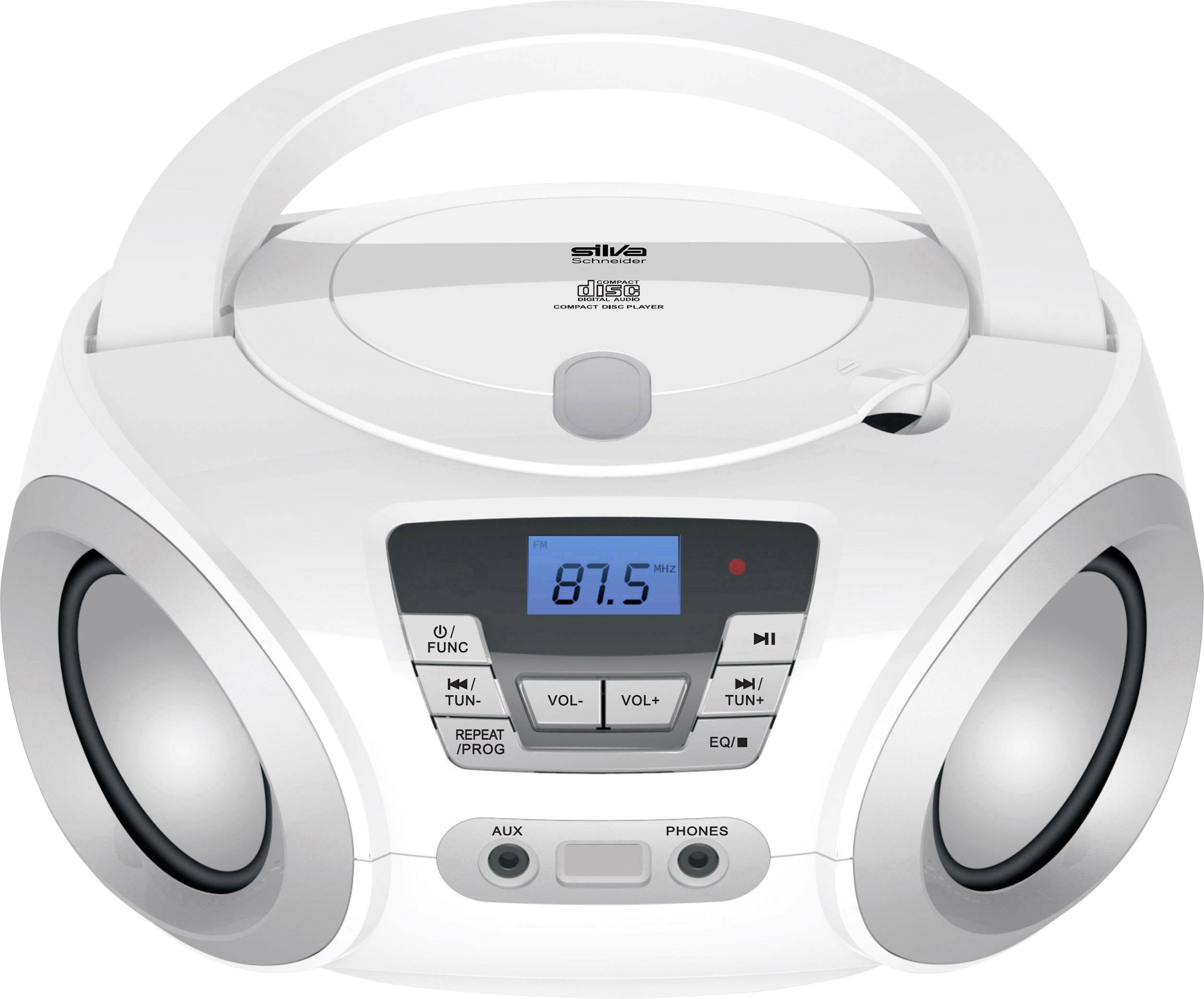 Image of Silva Schneider PCD 19.1 Radio CD player FM AUX, CD White