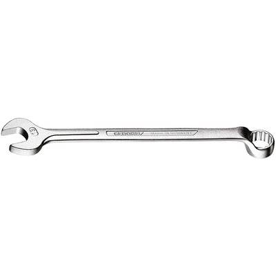 Spanner with an open-ended and ring-ended design, branded with 'Gedore' and 'Made in Germany'. Suitable for tightening nuts.