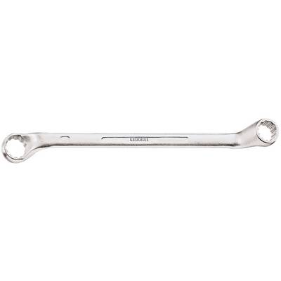 A silver, double-ended spanner with the inscription 'GEDOREV' in the centre, lies on a white surface.