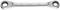 A silver spanner, double-ended, with measurements and 'GEDORE' logo in the centre.