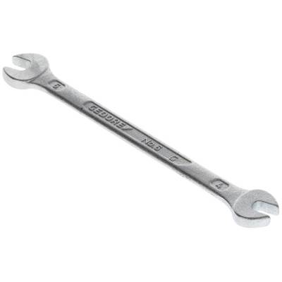 A silver double-ended spanner with size markings of 8 and 10 on the ends. The brand 'GEDORE' is engraved in the centre.