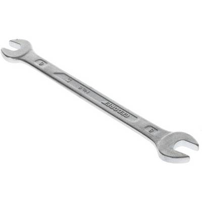 A silver spanner with two different open ends, marked with sizes '8' and '9'.