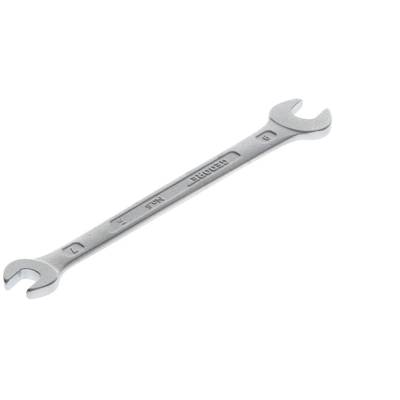 A silver double-ended spanner made of metal, set against a white background; one end is marked with the number '7', the other with '8'.