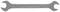 A silver spanner with two open ends and the inscription 'GEDORE MADE IN GERMANY' on the handle.