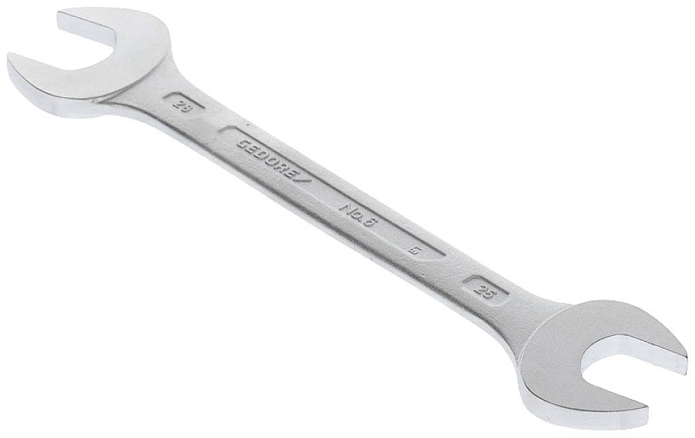 A silver double-ended spanner marked with '8' on one side and '9' on the other side.