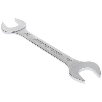 A silver double-ended spanner with size markings of 19 mm and 22 mm on each side, against a white background.