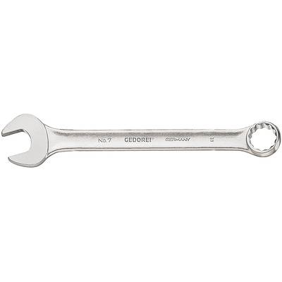 A Gedore combination spanner and ring spanner made of metal, size No. 7, with 'Made in Germany' stamping.