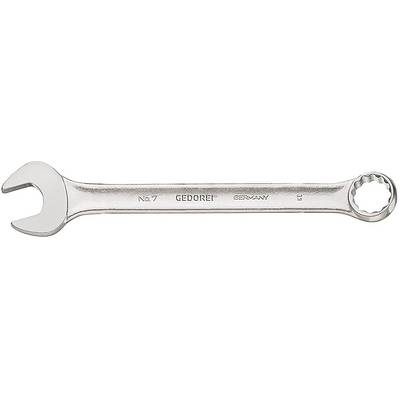 A silver-coloured spanner with an open and ring end, marked with 'GEDORE No. 7 GERMANY'.