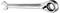 A silver combination wrench with open and ratchet ends, labeled 'GEDORE', sizes '12' and '13', and marked 'MADE IN GERMANY'.
