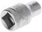 '10 mm Socket Spanner, steel, silver-coloured. Close-up shows the knurled handle for better grip and the 10 mm marking.'