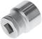 Stainless steel hexagonal socket, for use with spanners; made from stainless steel, for securing nuts and bolts.