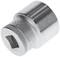 Metal nut with hexagonal internal profile, size 28, for tightening or loosening screws and bolts with a suitable spanner.