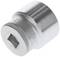 Metallic socket, size 33, with square internal thread, used for mechanical repairs or maintenance work.