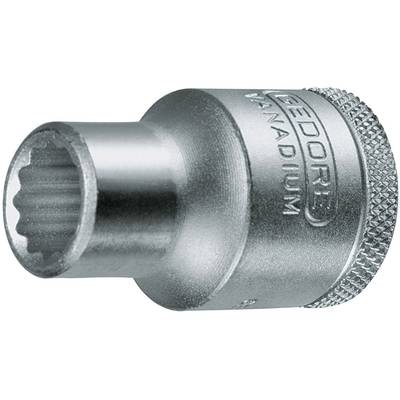 Metal socket wrench with knurled handle and inscription 'GEDORE VANADIUM'. Used for mechanical work and repairs.