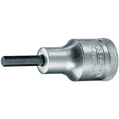 Socket extension with hexagonal internal drive made of silver-coloured metal, stamped with 'GEDORE VANADIUM'.