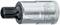 'GEDORE VANADIUM socket wrench with Torx profile, silver, suitable for various mechanical applications.'