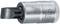 Socket drive with flat screwdriver bit by GEDORE, suitable for precise tightening or loosening of screws.