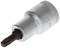 Hex base socket key with Torx head. Size and manufacturer engraved. Used for tightening screws.