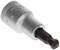 A silver Torx screwdriver T45 with hexagonal drive. Suitable for the repair or assembly of devices and machinery.