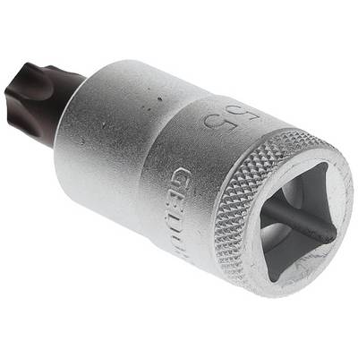Silver-coloured screwdriver bit with Torx head size T55, marked with 'GEDORE'. Used for loosening Torx screws.