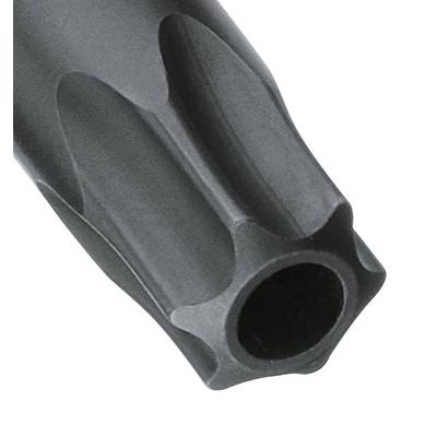 The image section depicts the mouth of a multi-sided steel tube with uniform grooved structure for mechanical applications.