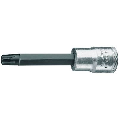 A Torx screwdriver bit with a six-pointed star head and silver handle. Suitable for precise tightening or loosening of screws.