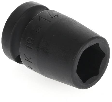 Black hexagonal socket with the marking '14', likely for use with a spanner or ratchet.