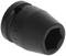 A black socket adapter with the marking 'K19'. Suitable for use with a spanner.