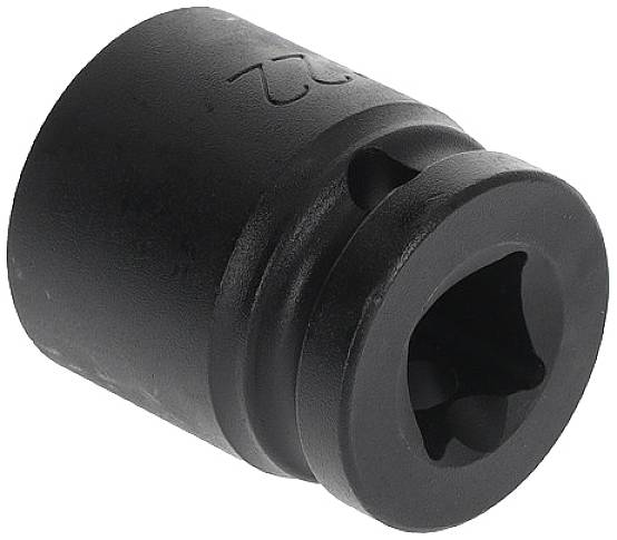 A black metal socket suitable for screw work.