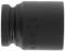 A black, cylindrical object with an indented groove on one side and the embossed number '24'.