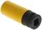 A yellow torque wrench socket with a black end piece, suitable for professional use in workshops.