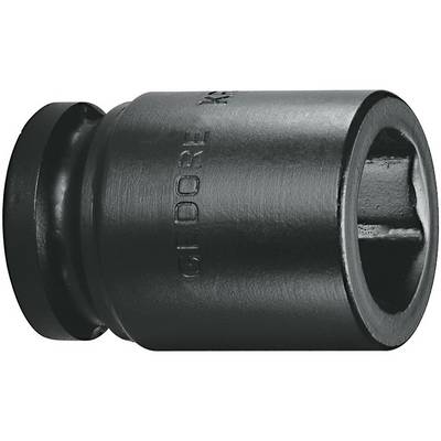 Black, cylindrical socket tool insert with embossed lettering. High-quality tool for mechanical applications.