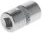 A silver multi-tooth nut, 10 mm, with a ridged grip for improved hold. Manufactured from robust metal.