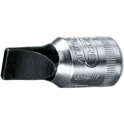 Socket wrench with flat slotted profile, made of metal, marked 'CHROME VANADIUM', manufactured in Germany.