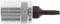 Torx bit with metallic sleeve, side close-up. T-shaped head and knurled handle for better grip.