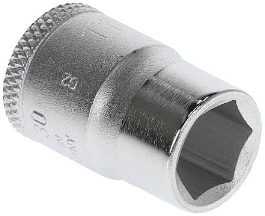 Hexagon socket spanner used for screws and nuts. Silver in colour, with a metallic finish.