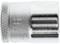 A silver socket insert with a knurled edge and the embossed number '16'. Suitable for repairs and assembly work.