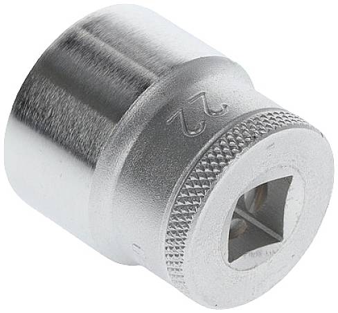 A silver socket key insert with a knurled handle and the embossed number '22', indicates the size of the tool.