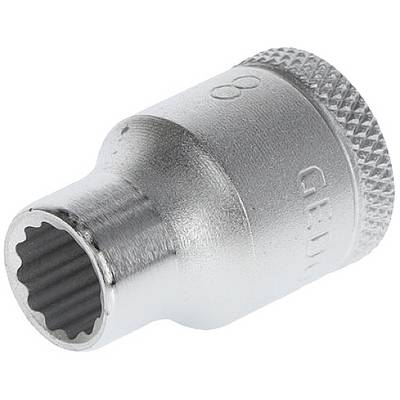 'Metal bit insert' with knurled handle and fluted inner profile for improved grip during screw work.