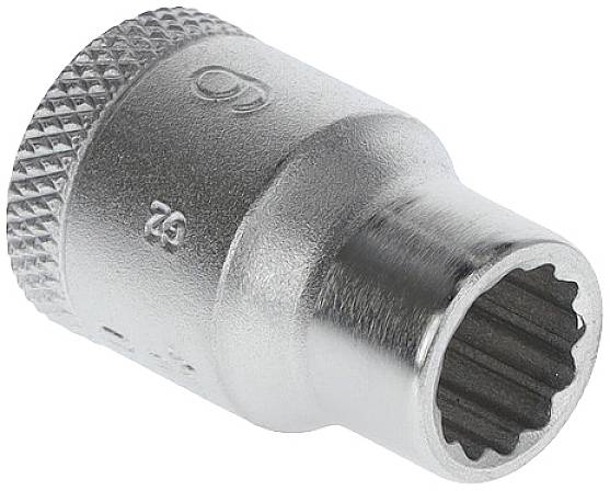 A silver knurled pin nut, designed for use with a pin spanner.