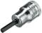 Chrome-coloured hexagonal screwdriver bit with embossed inscription 'GEDORE VANADIUM', suitable for precise work.