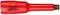 A red, isolated tool with black 'GEDORE' text on the handle, suitable for work on electrical installations.